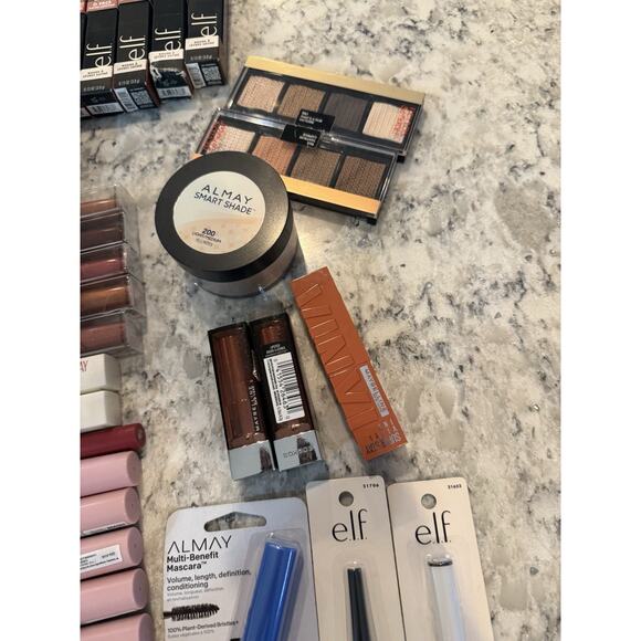 Makeup Bundle Lot of 68 items Nyx e.l.f. Maybelline Almay Essie Rimmel - Picture 7 of 9